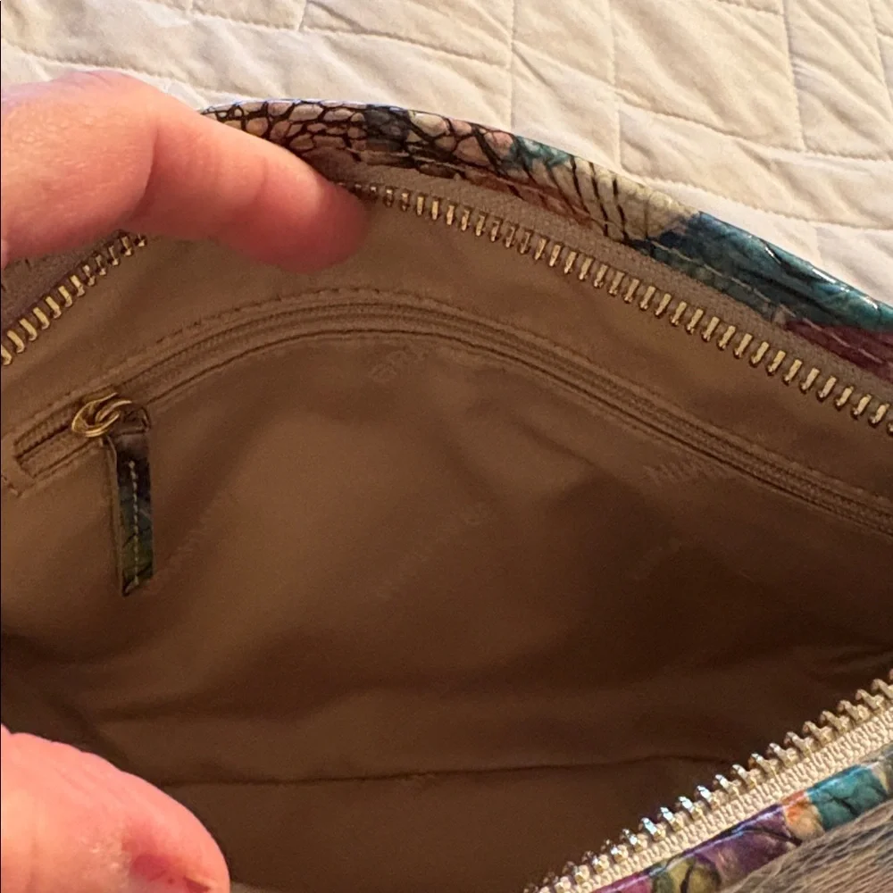 Brahmin Colorful Croc-Embossed Leather Bag - Picture 10 of 10